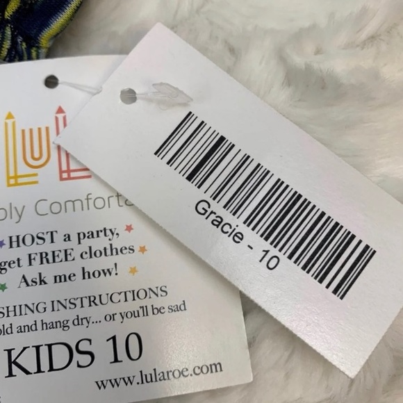 LuLaRoe Unisex Kids Gracie Hi Low Tunic Top NWT - Picture 6 of 7